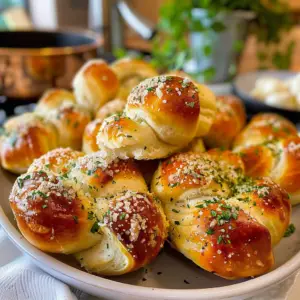 Tasty Garlic Knots Freshly Baked