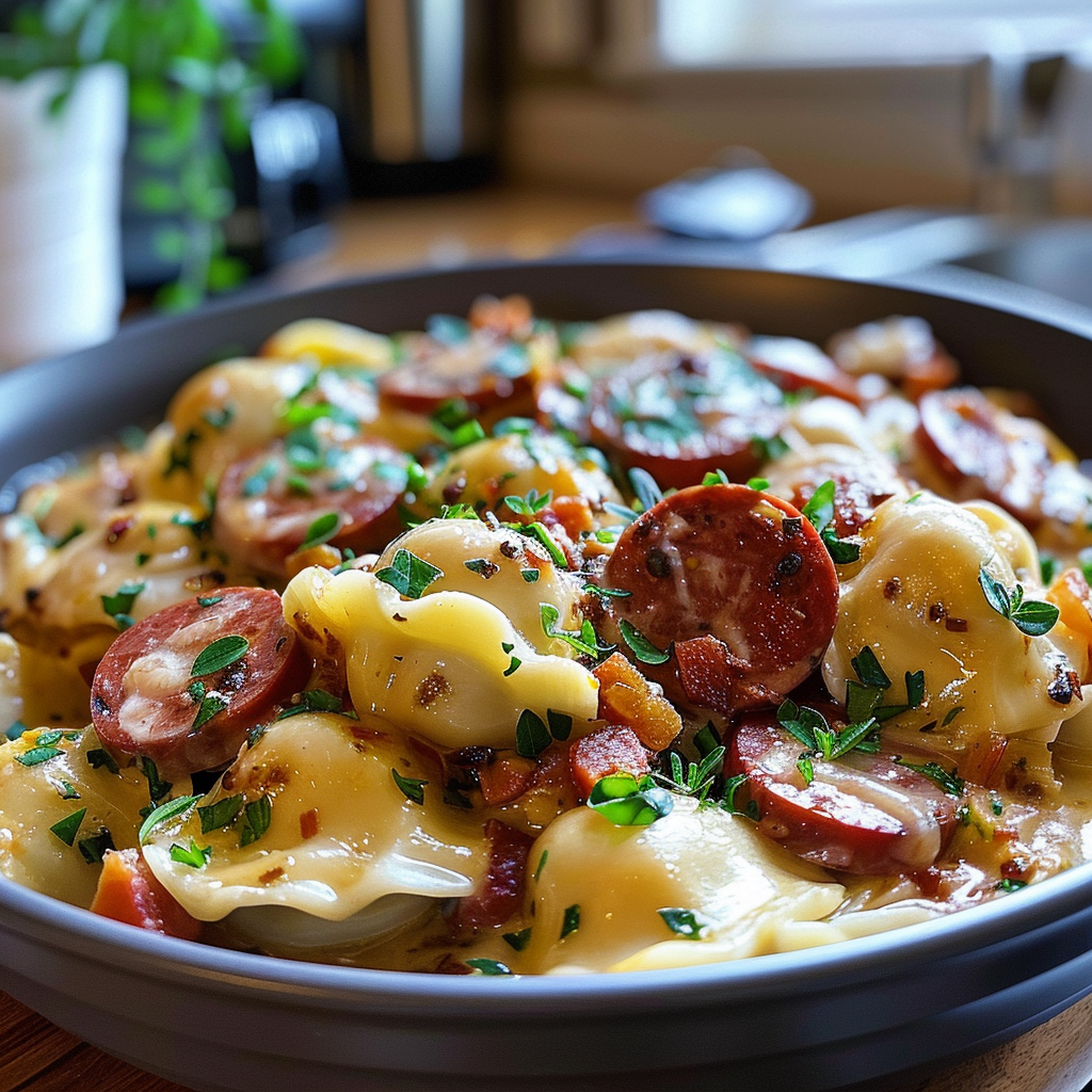 Crockpot Pierogi Casserole