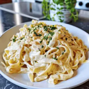 Creamy Fettuccine Alfredo Dish