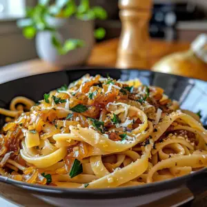 Caramelized Onion Pasta Dish