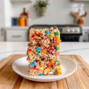 Fruity Pebbles Rice Crispy Treats