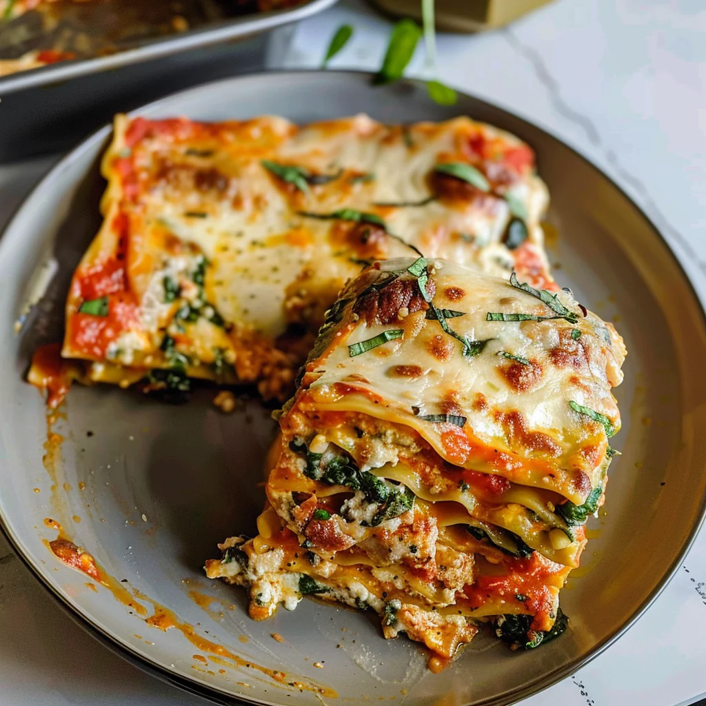 Spinach Lasagna Ready to Bake