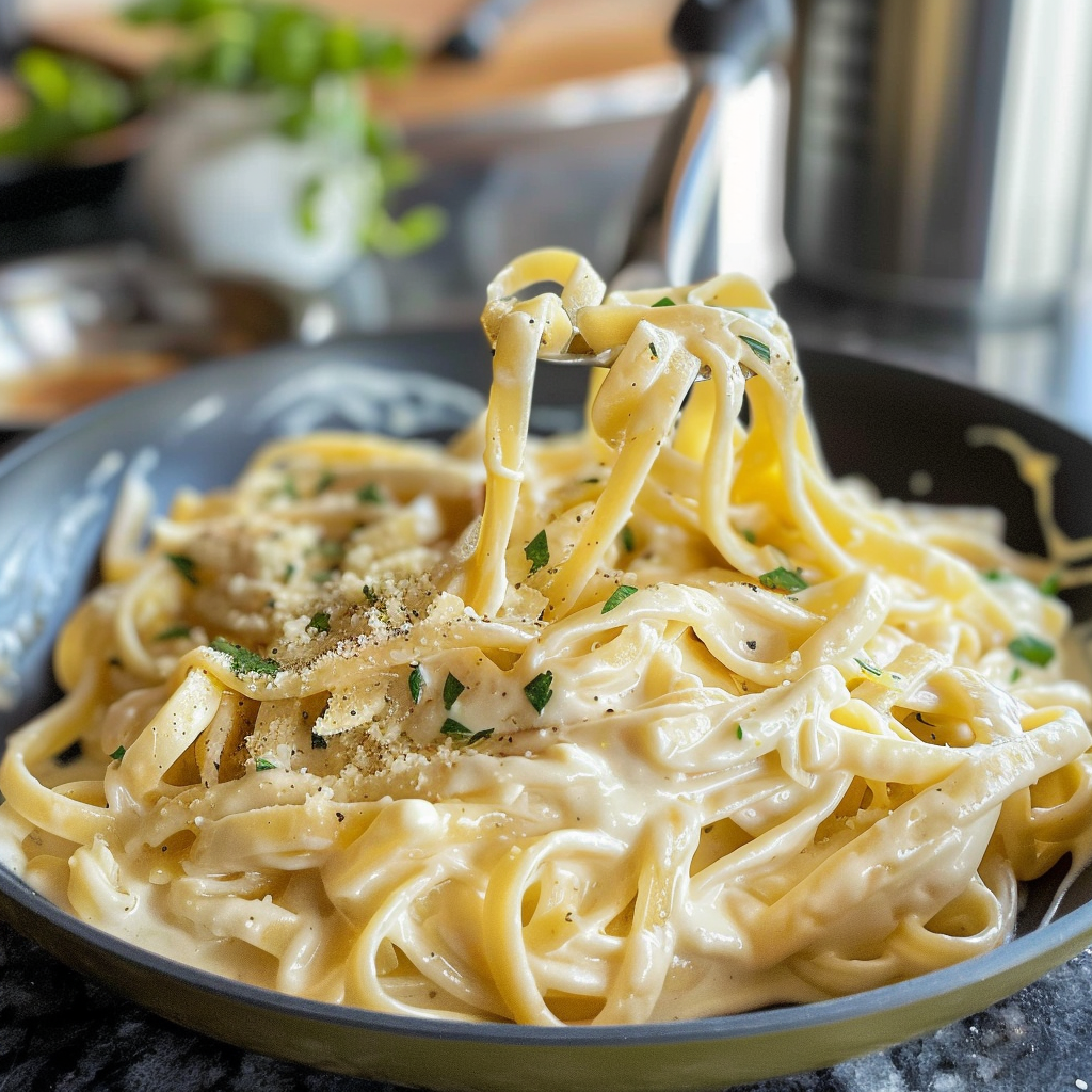 Olive Garden Alfredo Sauce in a Bowl