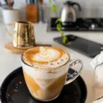 Vanilla Latte in a Cozy Mug