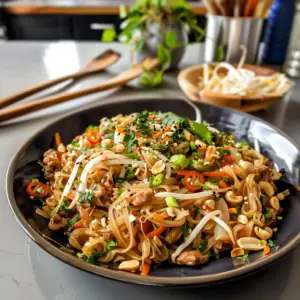 Mouthwatering Rice Noodles Dish