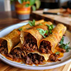 Beef Taquitos Ready to Serve