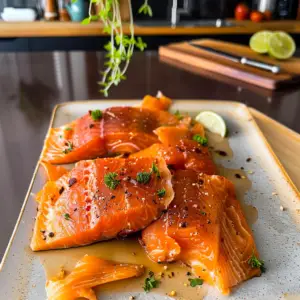 Fresh Smoked Salmon Dish