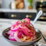 Pickled Red Onions in a Jar
