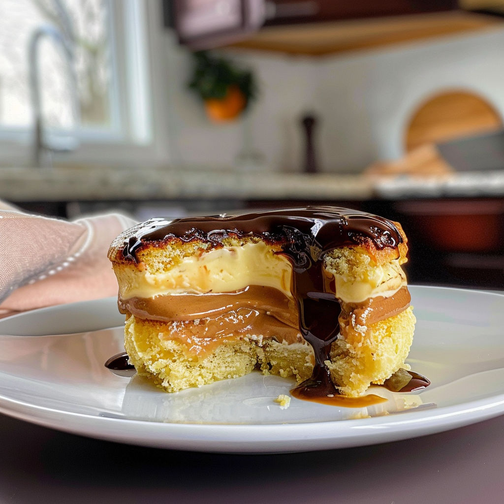 Boston Cream Pie Dessert