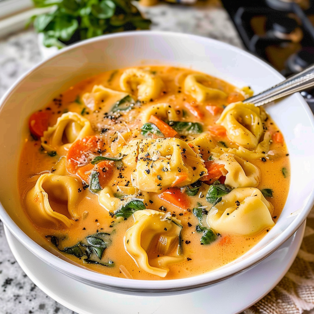 Creamy Tortellini Soup