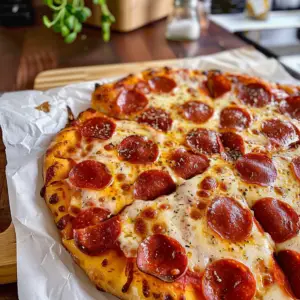 Delicious Pepperoni Pizza Slice
