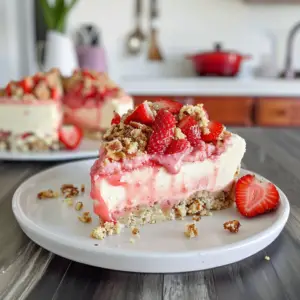 Strawberry Crunch Cheesecake