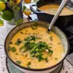 Mexican Street Corn Soup in a Bowl