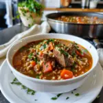 Beef and Barley Soup Bowl