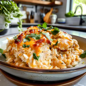 Cheesy Chicken and Rice Dish
