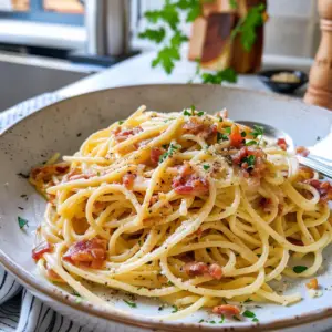 Spaghetti Carbonara Dish