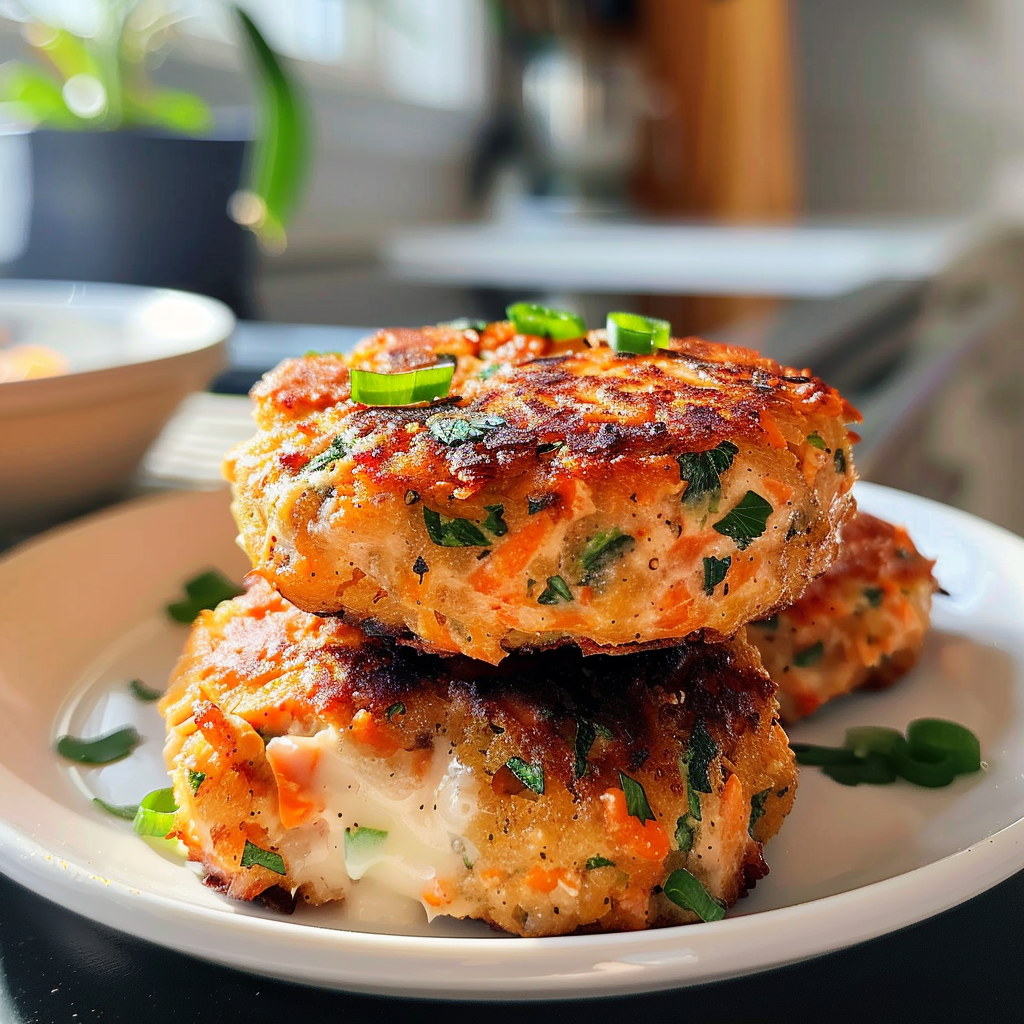 Salmon Cakes on a Plate