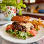 Black Bean Burger on a Plate