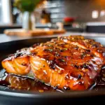 Honey Glazed Salmon on a Plate