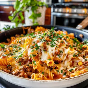Cheesy Taco Pasta Dish