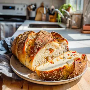 Homemade Italian Bread Fresh Out of the Oven