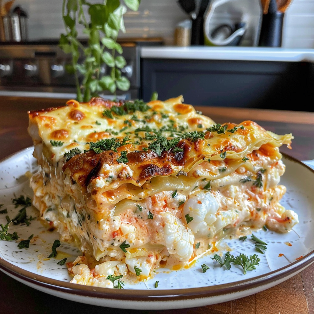 Seafood Lasagna Dish