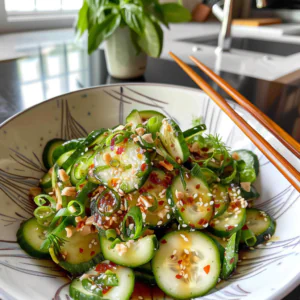 Asian Cucumber Salad Ingredients and Preparation