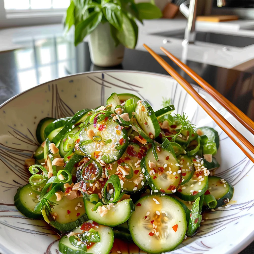 Asian Cucumber Salad Ingredients and Preparation