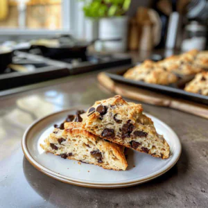 Chocolate Chip Scones Freshly Baked