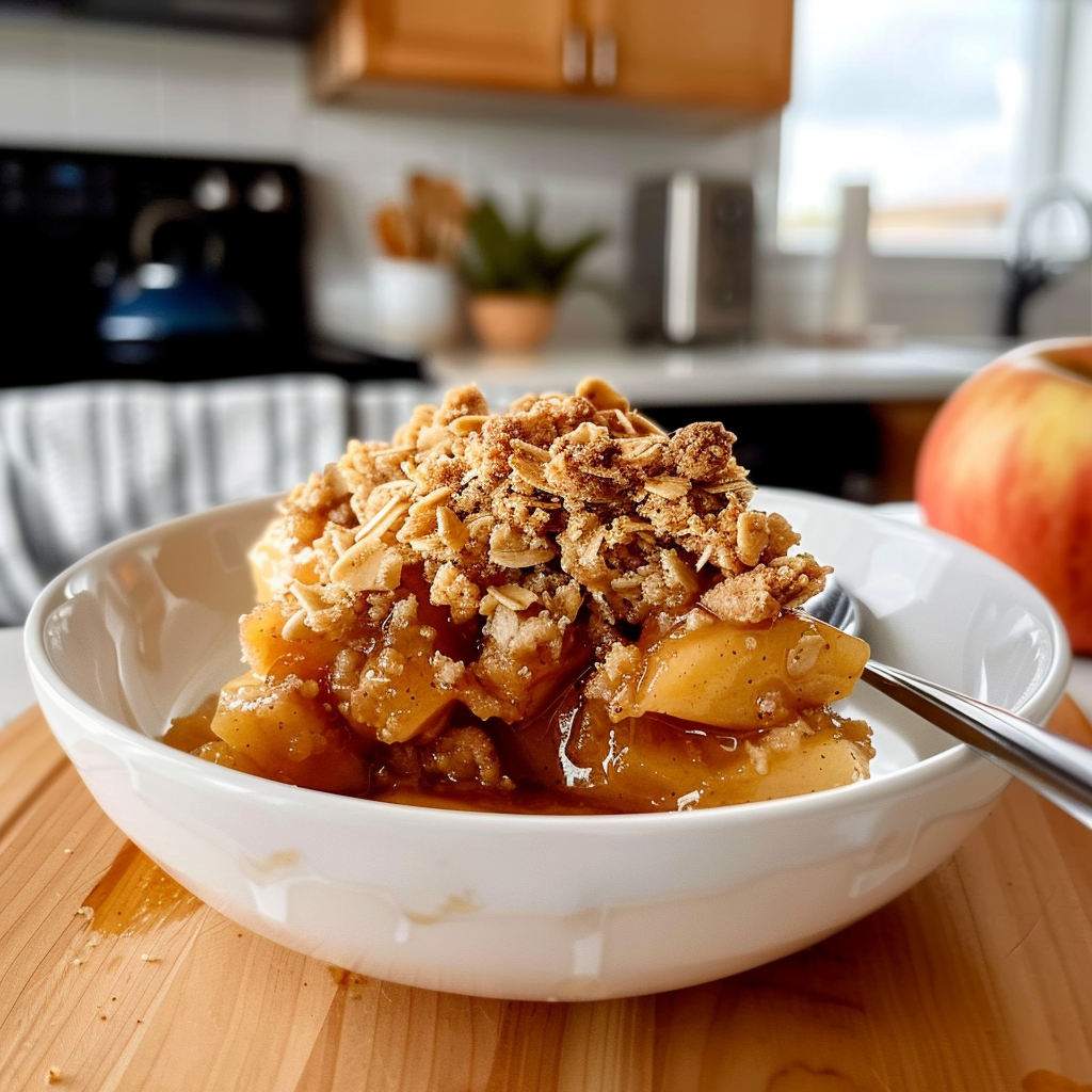 Delicious Apple Crisp Ready to Serve