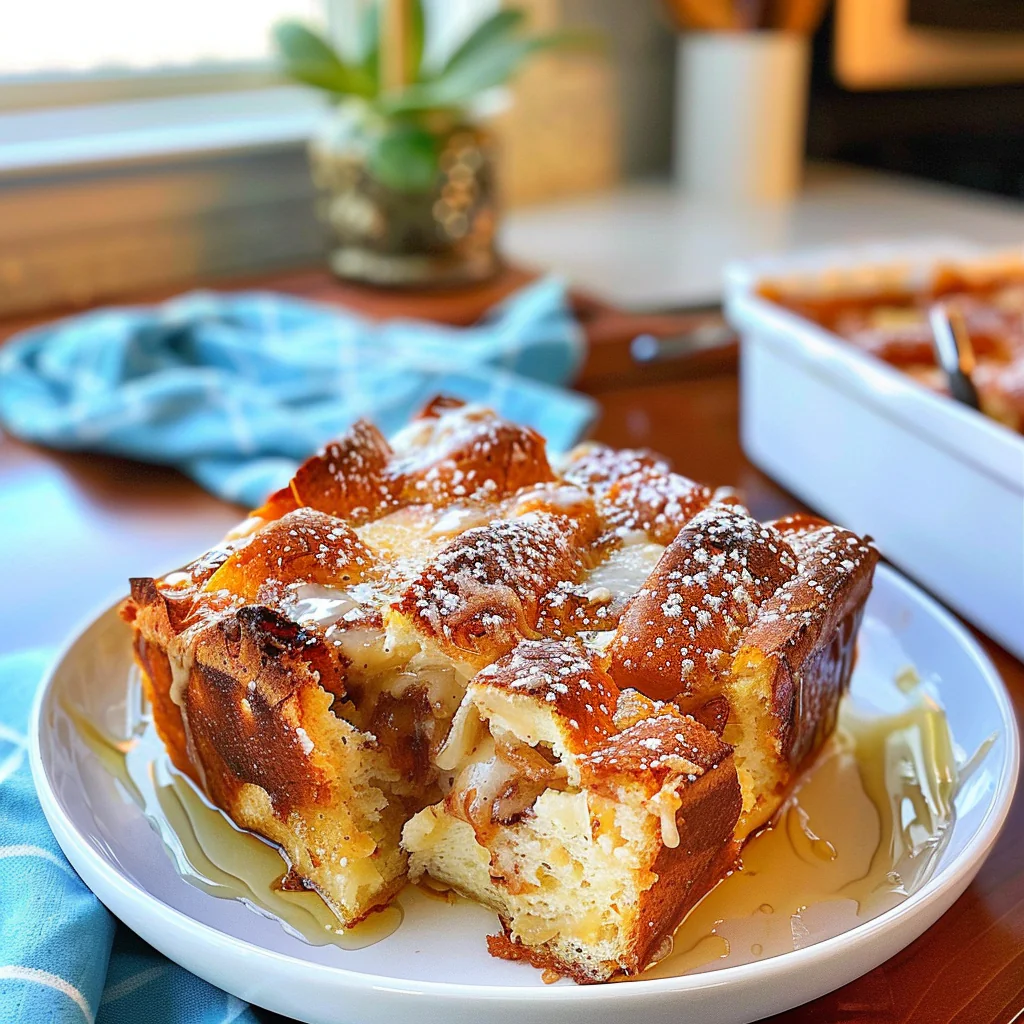 Delicious Bread Pudding Fresh from the Oven