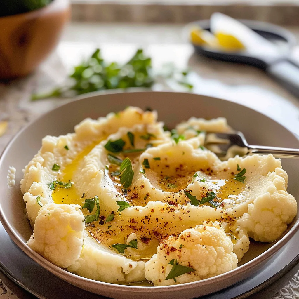 Mashed Cauliflower Platter