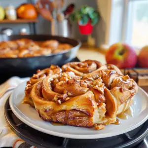 Apple Pie Cinnamon Rolls Freshly Baked