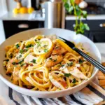 Lemon Garlic Chicken Pasta Dish
