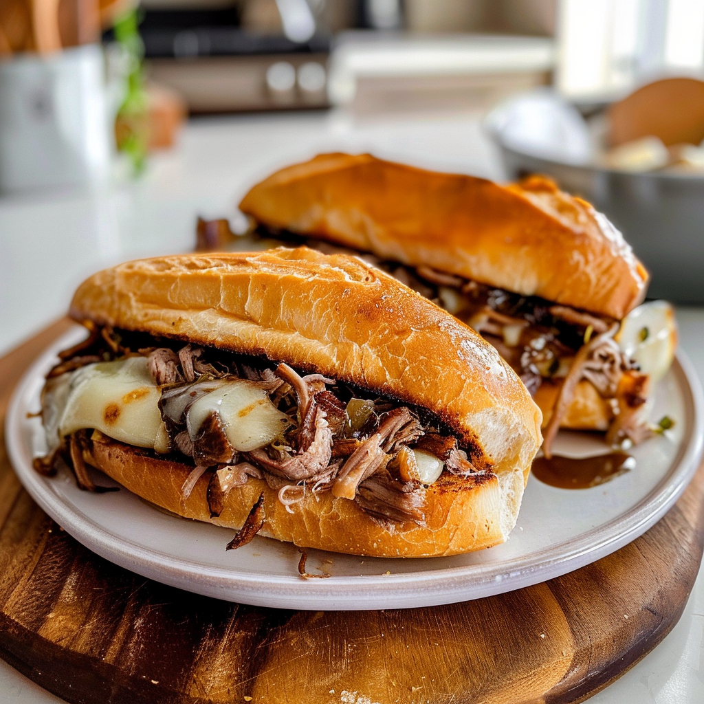 French Dip Sandwich Ready to Serve