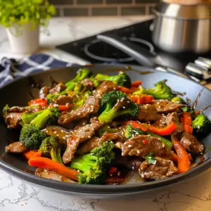 Beef and Broccoli Stir Fry Dish