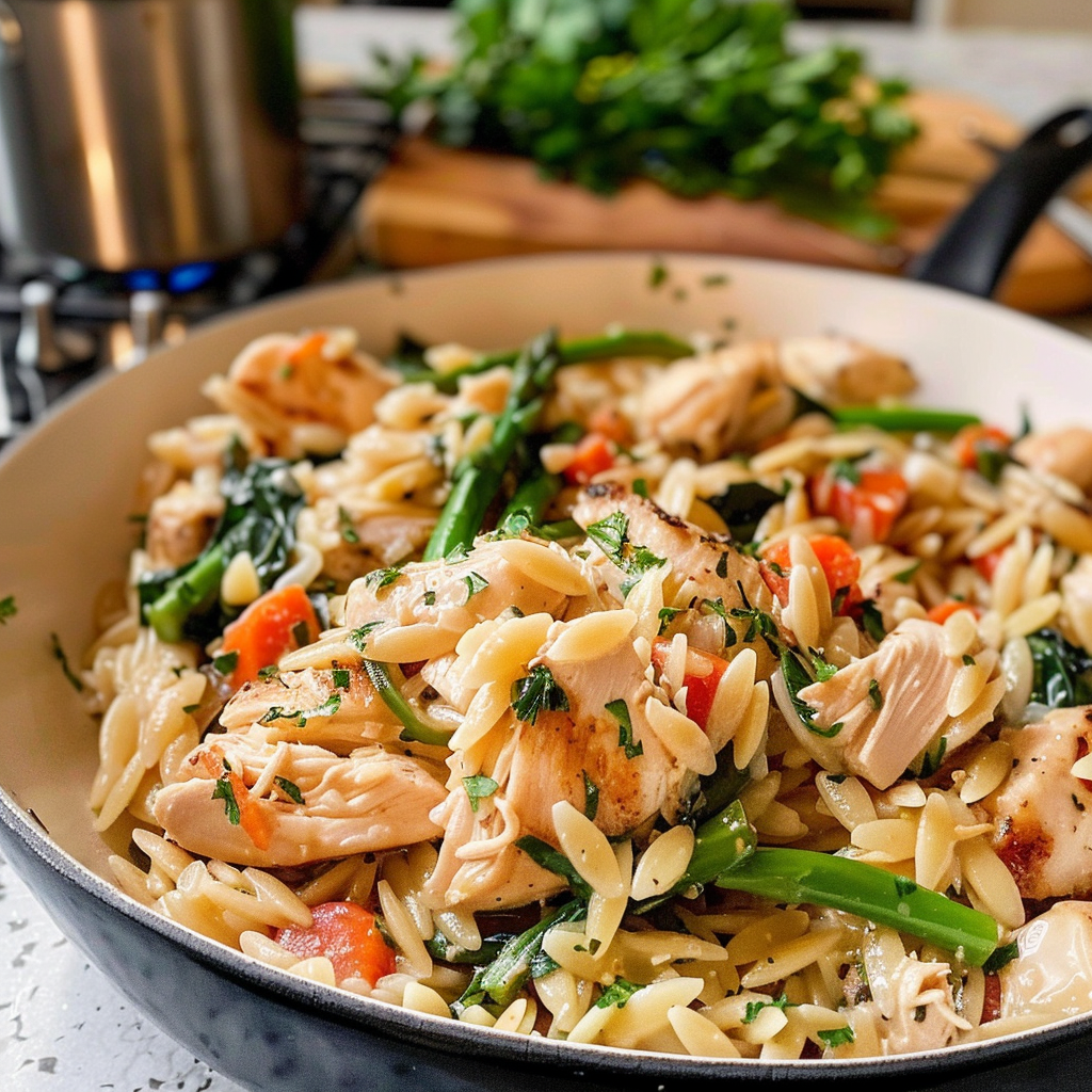 Delicious One-Pot Chicken Orzo Dish