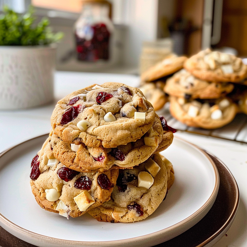 White Chocolate Cranberry Cookies